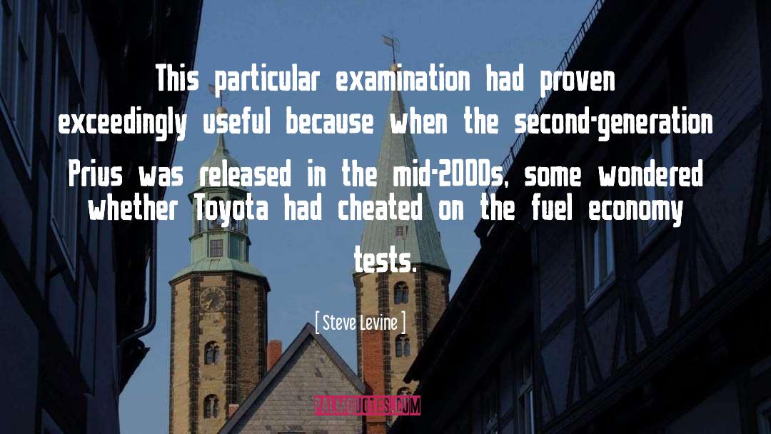 Steve Levine Quotes: This particular examination had proven