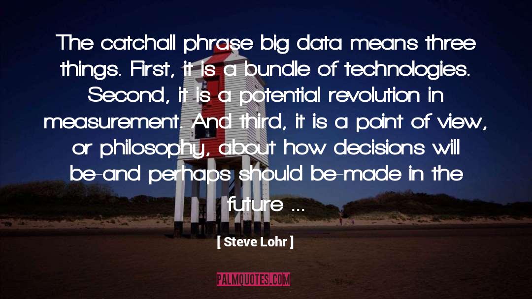 Steve Lohr Quotes: The catchall phrase big data