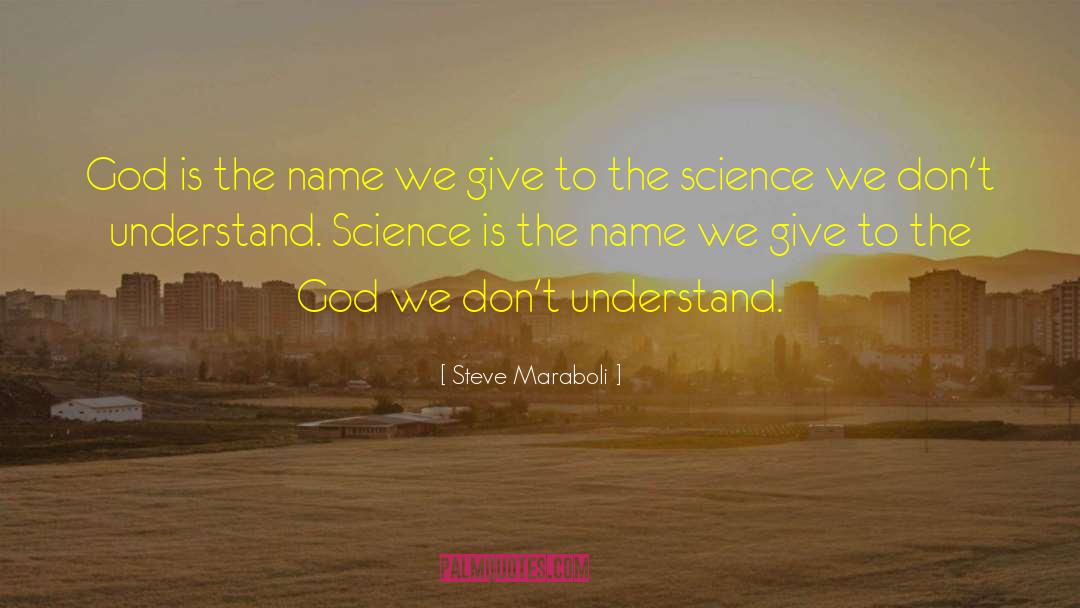 Steve Maraboli Quotes: God is the name we