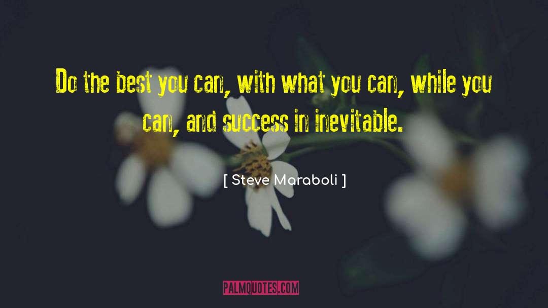 Steve Maraboli Quotes: Do the best you can,