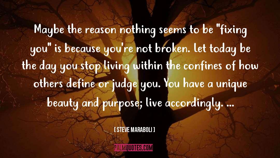 Steve Maraboli Quotes: Maybe the reason nothing seems