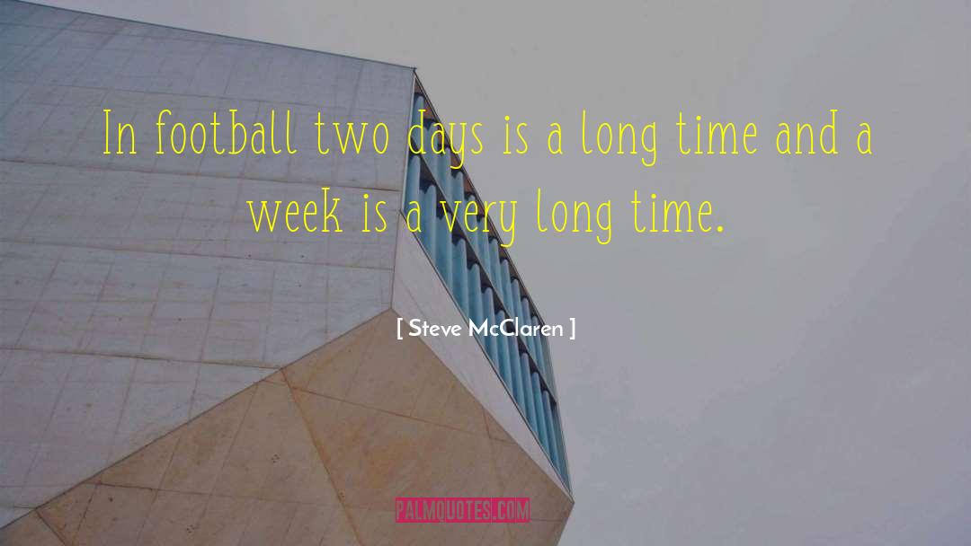 Steve McClaren Quotes: In football two days is