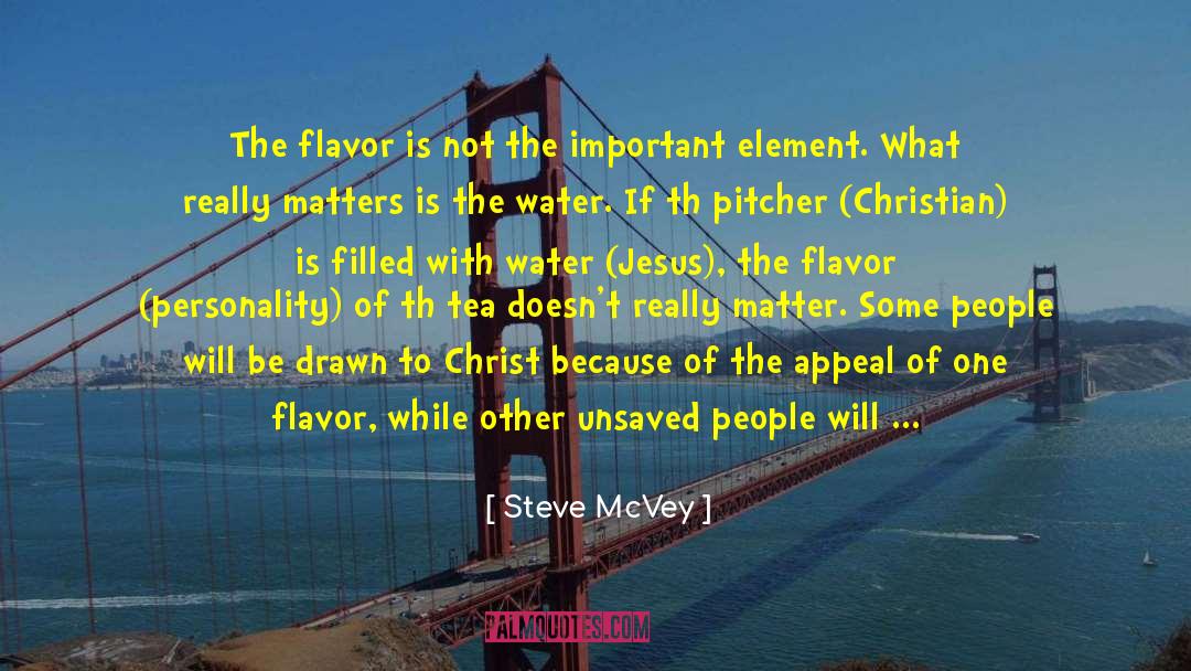 Steve McVey Quotes: The flavor is not the
