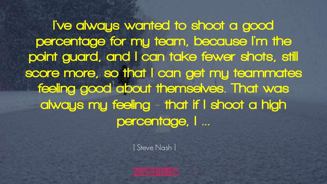 Steve Nash Quotes: I've always wanted to shoot