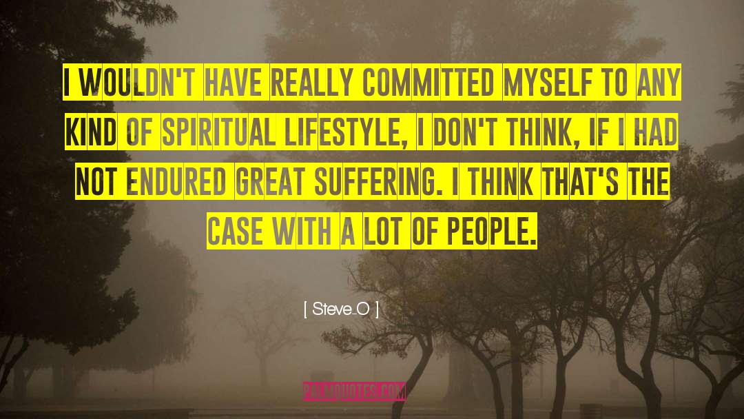 Steve-O Quotes: I wouldn't have really committed