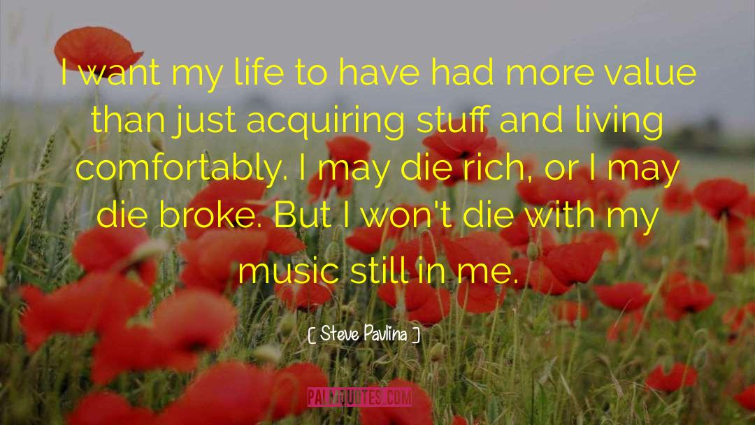 Steve Pavlina Quotes: I want my life to