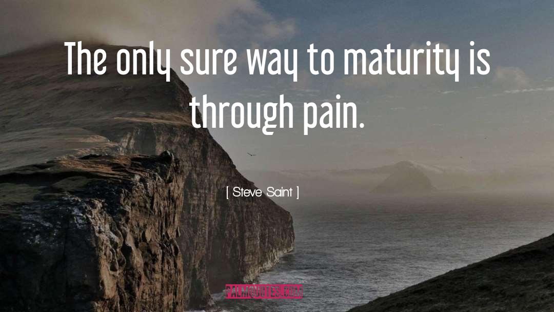 Steve Saint Quotes: The only sure way to