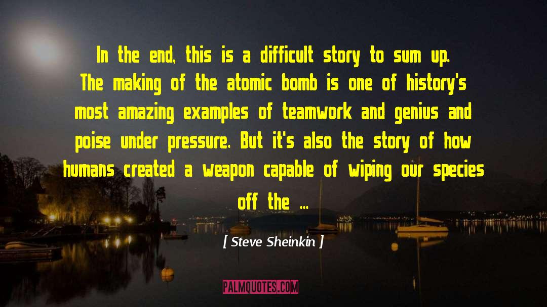 Steve Sheinkin Quotes: In the end, this is