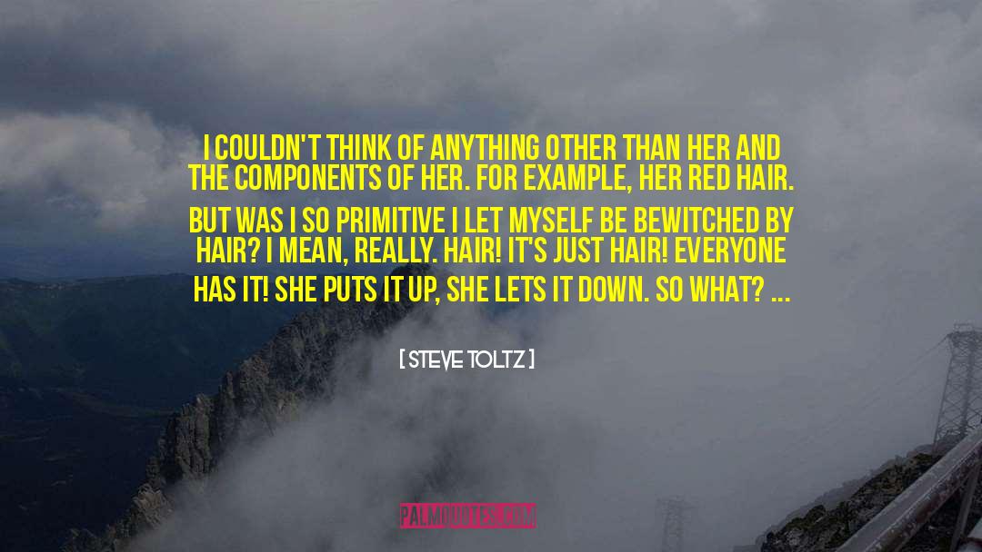 Steve Toltz Quotes: I couldn't think of anything