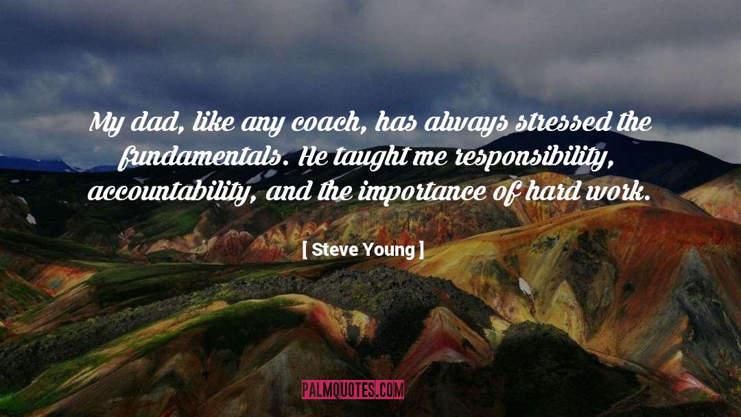 Steve Young Quotes: My dad, like any coach,
