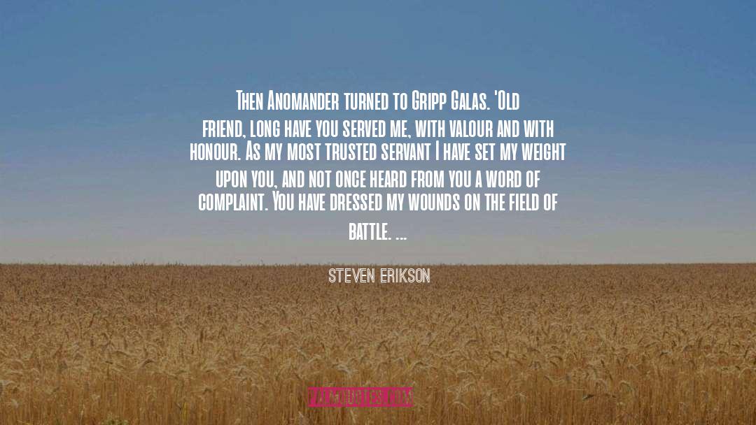 Steven Erikson Quotes: Then Anomander turned to Gripp