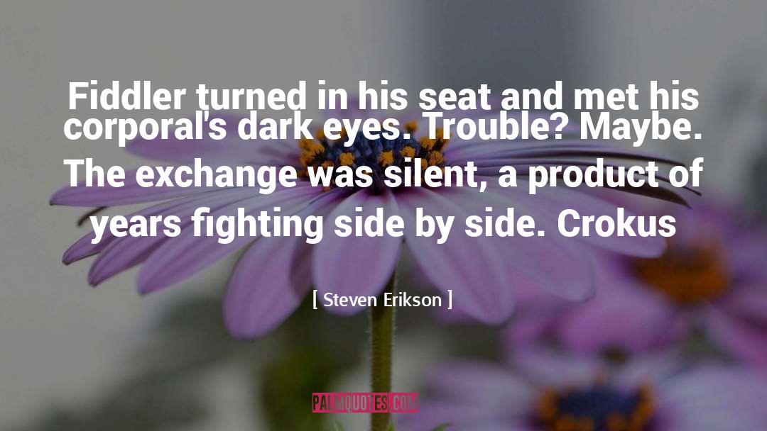 Steven Erikson Quotes: Fiddler turned in his seat