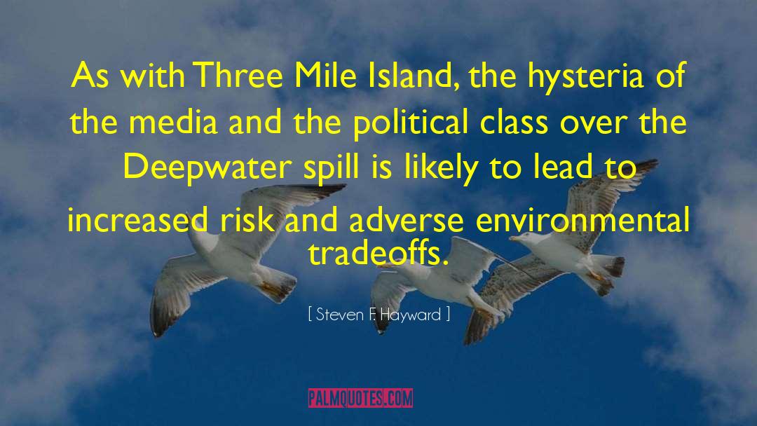 Steven F. Hayward Quotes: As with Three Mile Island,