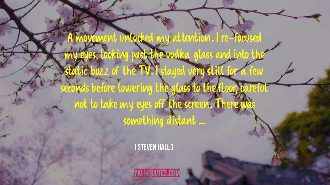 Steven Hall Quotes: A movement unlocked my attention.