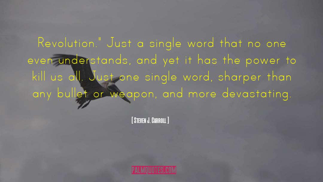 Steven J. Carroll Quotes: Revolution.