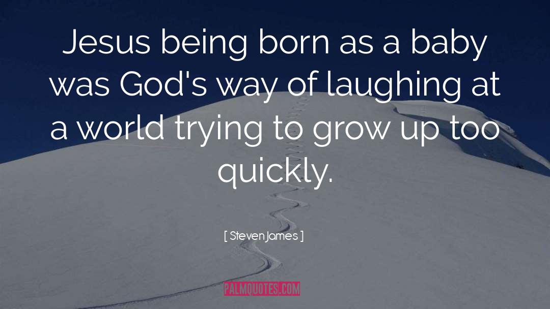 Steven James Quotes: Jesus being born as a