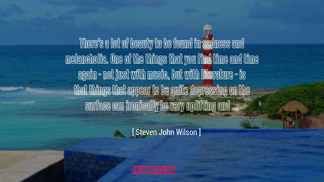 Steven John Wilson Quotes: There's a lot of beauty