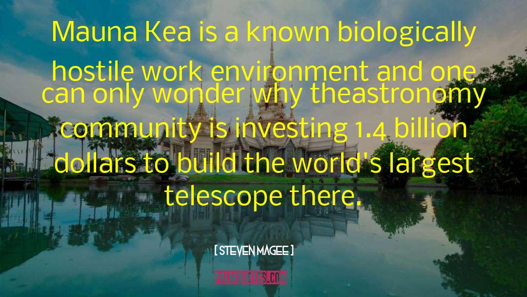 Steven Magee Quotes: Mauna Kea is a known