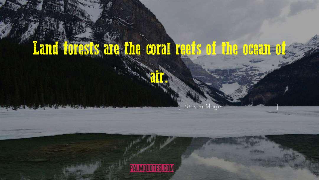 Steven Magee Quotes: Land forests are the coral