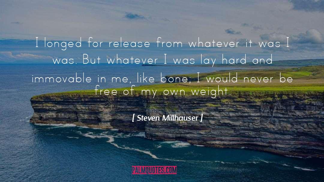 Steven Millhauser Quotes: I longed for release from