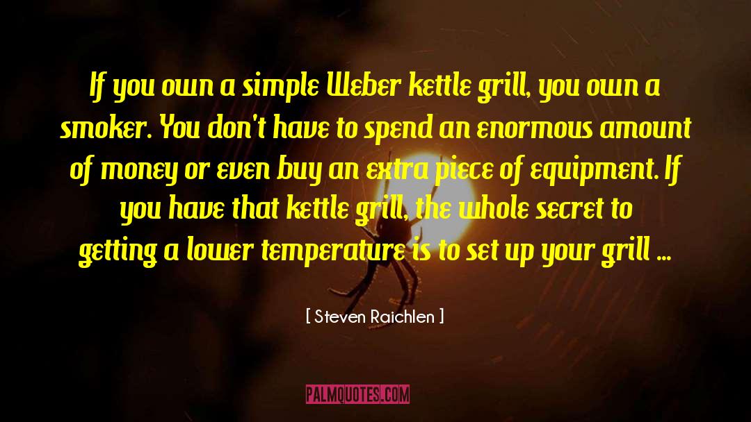 Steven Raichlen Quotes: If you own a simple
