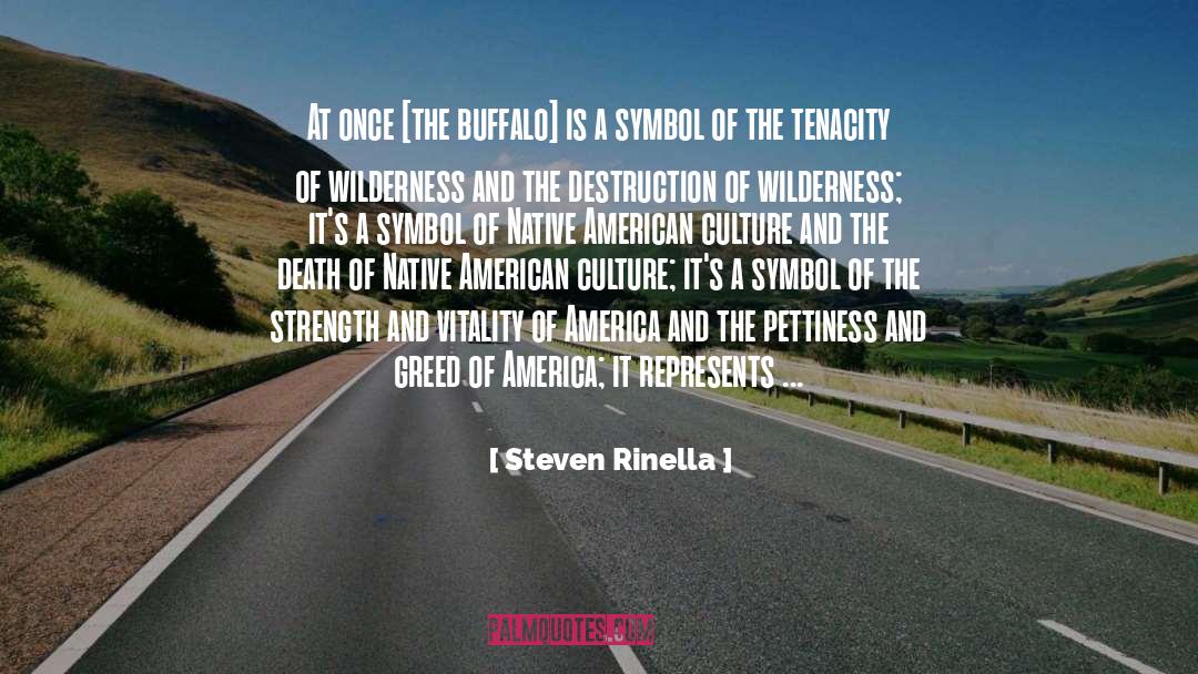 Steven Rinella Quotes: At once [the buffalo] is