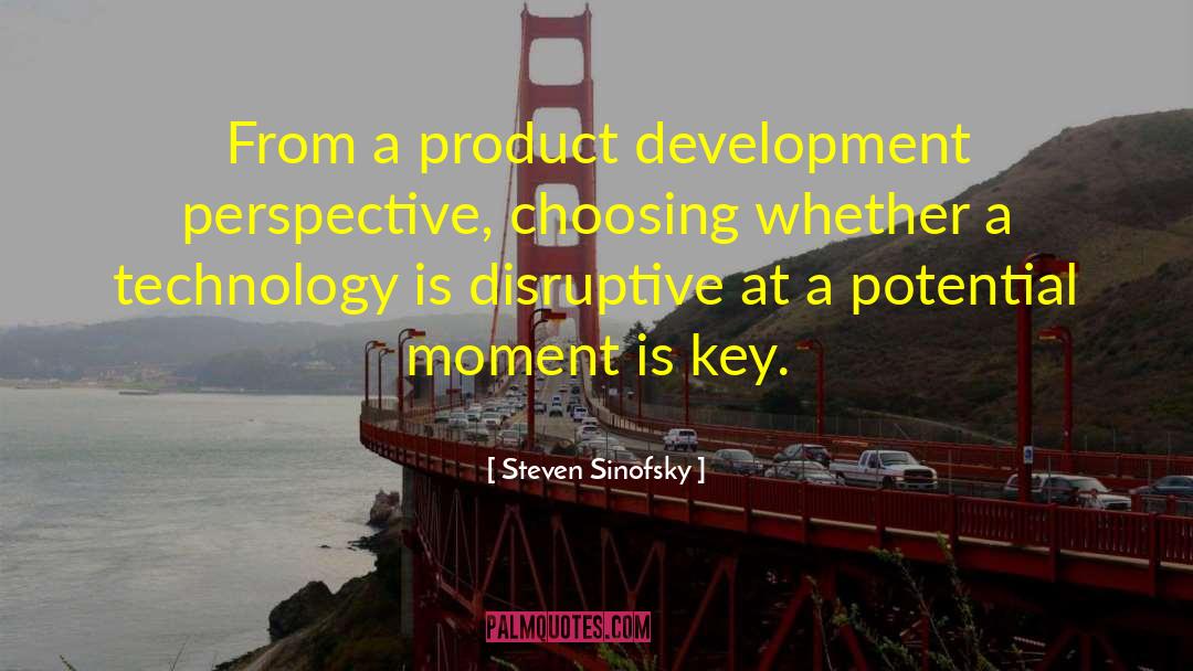 Steven Sinofsky Quotes: From a product development perspective,