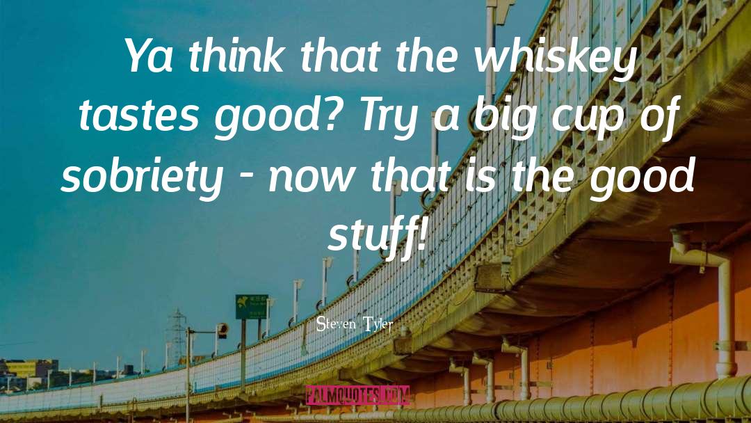 Steven Tyler Quotes: Ya think that the whiskey