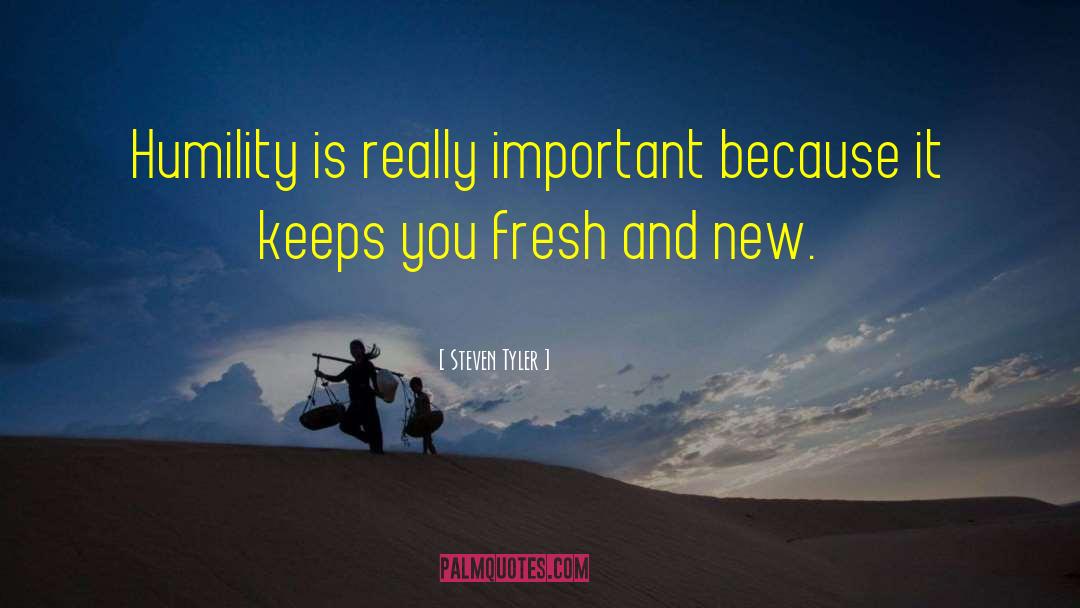 Steven Tyler Quotes: Humility is really important because