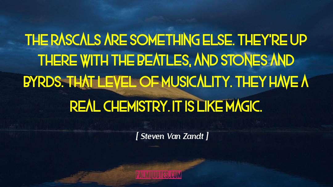 Steven Van Zandt Quotes: The Rascals are something else.