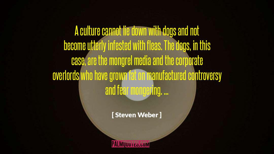 Steven Weber Quotes: A culture cannot lie down