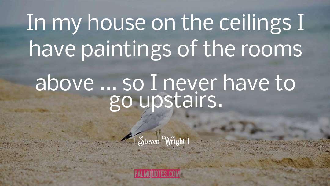 Steven Wright Quotes: In my house on the