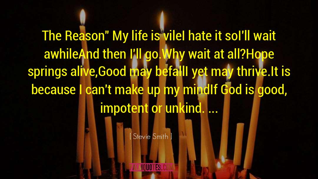 Stevie Smith Quotes: The Reason