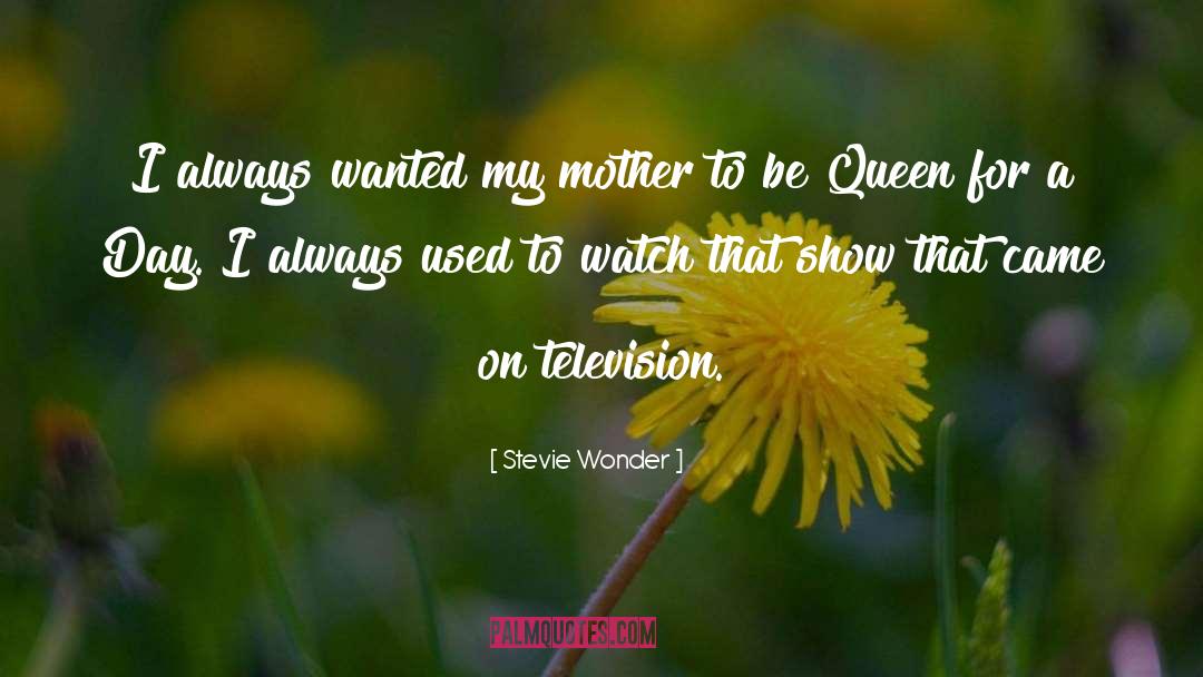 Stevie Wonder Quotes: I always wanted my mother