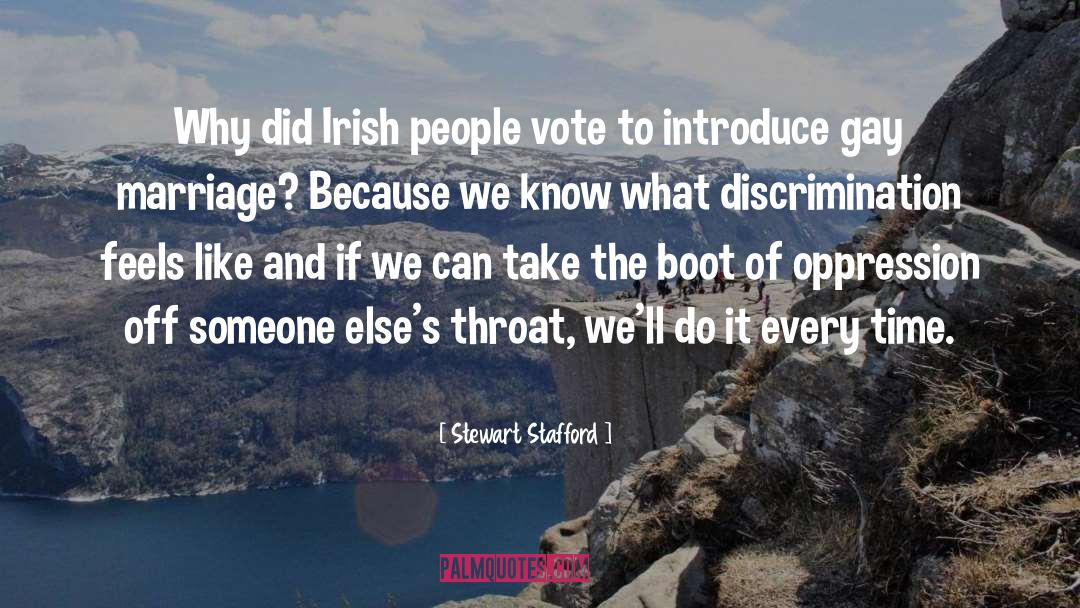 Stewart Stafford Quotes: Why did Irish people vote