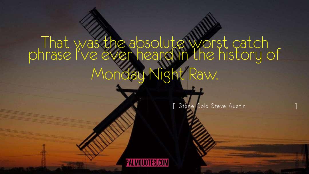 Stone Cold Steve Austin Quotes: That was the absolute worst