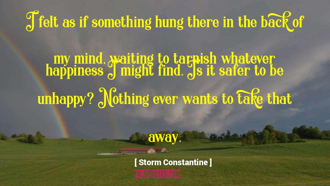 Storm Constantine Quotes: I felt as if something