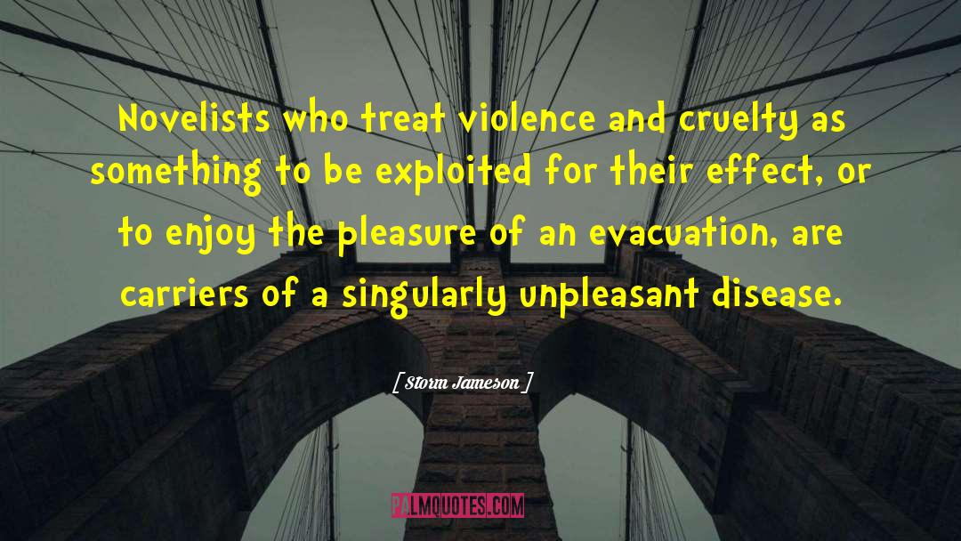 Storm Jameson Quotes: Novelists who treat violence and