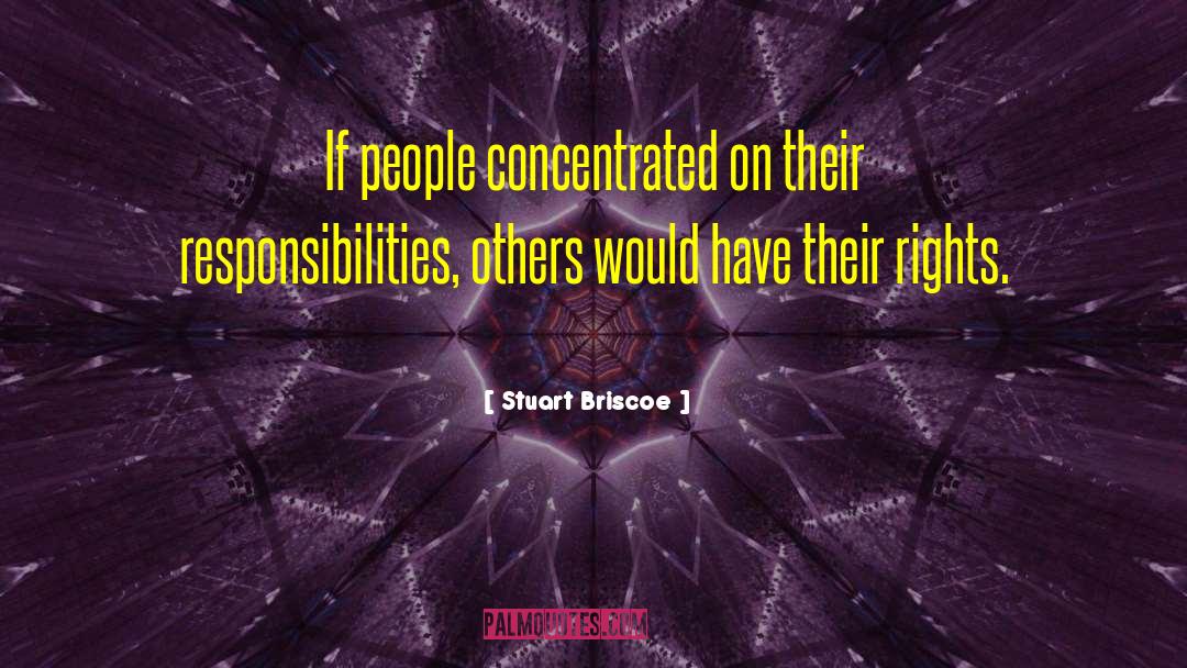 Stuart Briscoe Quotes: If people concentrated on their