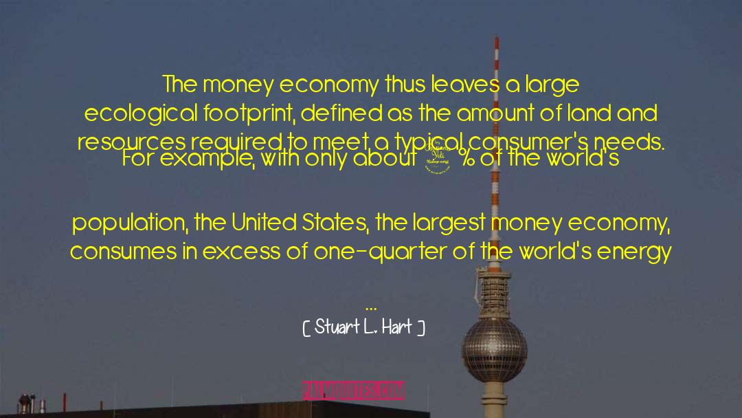 Stuart L. Hart Quotes: The money economy thus leaves