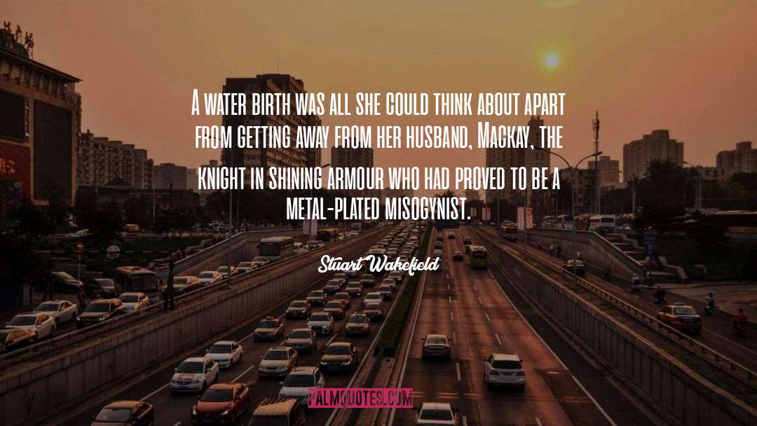 Stuart Wakefield Quotes: A water birth was all