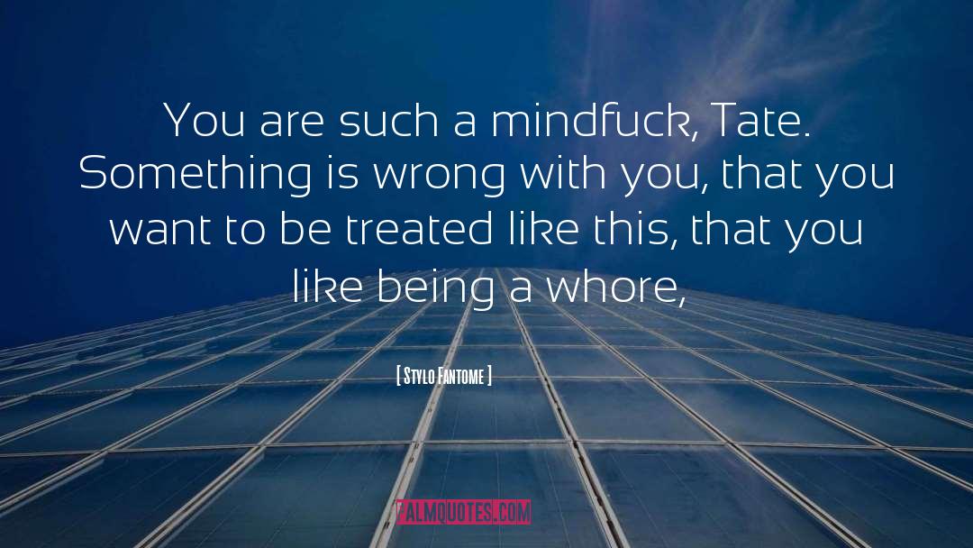 Stylo Fantome Quotes: You are such a mindfuck,