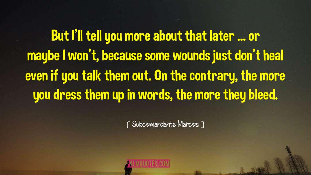 Subcomandante Marcos Quotes: But I'll tell you more