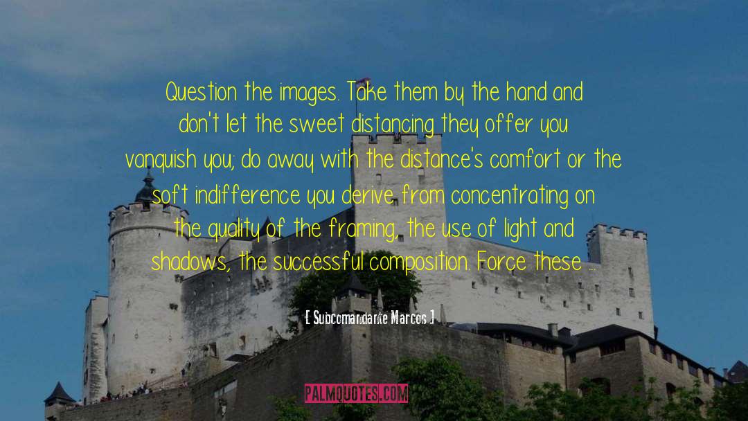 Subcomandante Marcos Quotes: Question the images. Take them