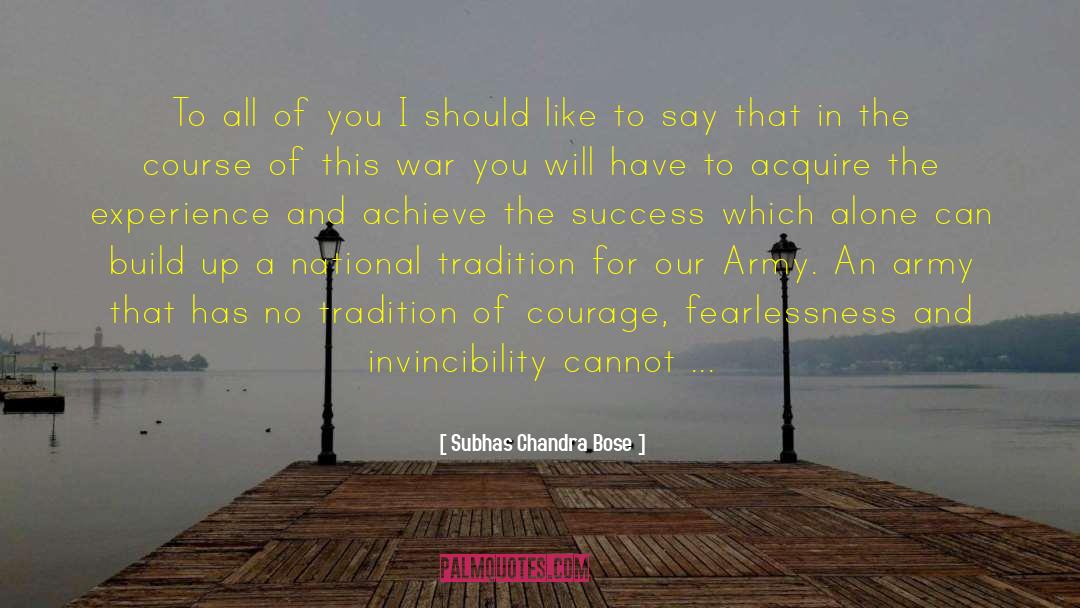 Subhas Chandra Bose Quotes: To all of you I