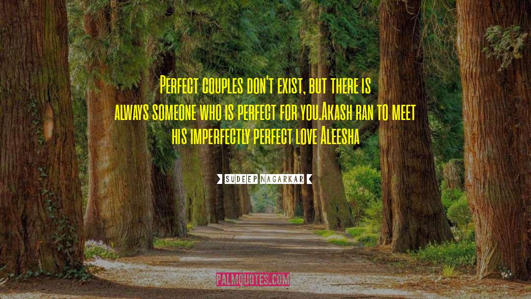 Sudeep Nagarkar Quotes: Perfect couples don't exist, but