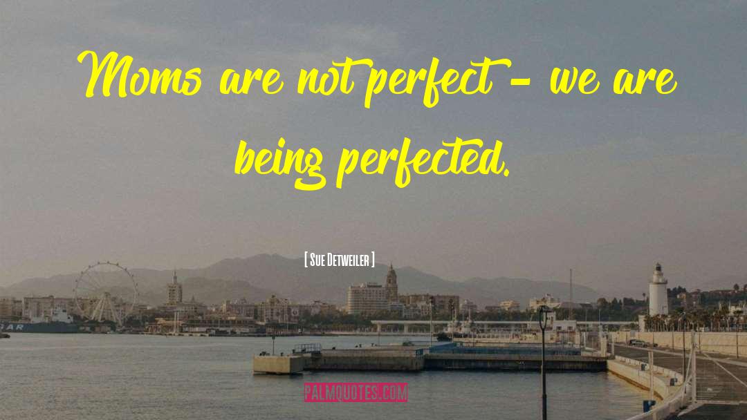 Sue Detweiler Quotes: Moms are not perfect -