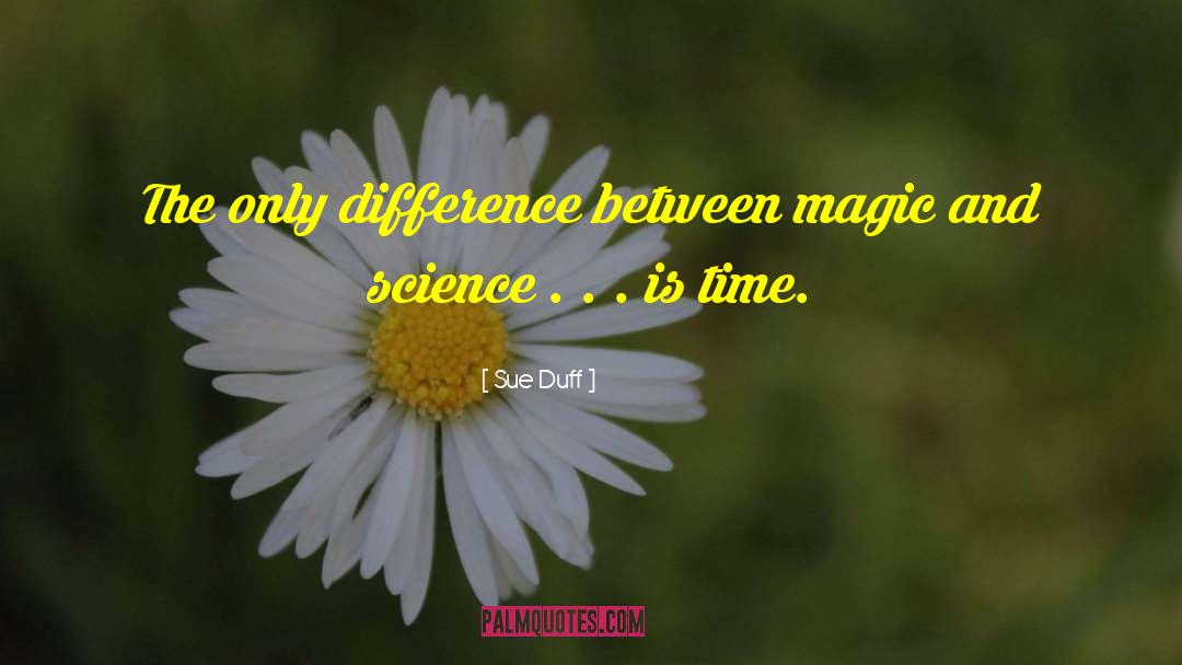 Sue Duff Quotes: The only difference between magic