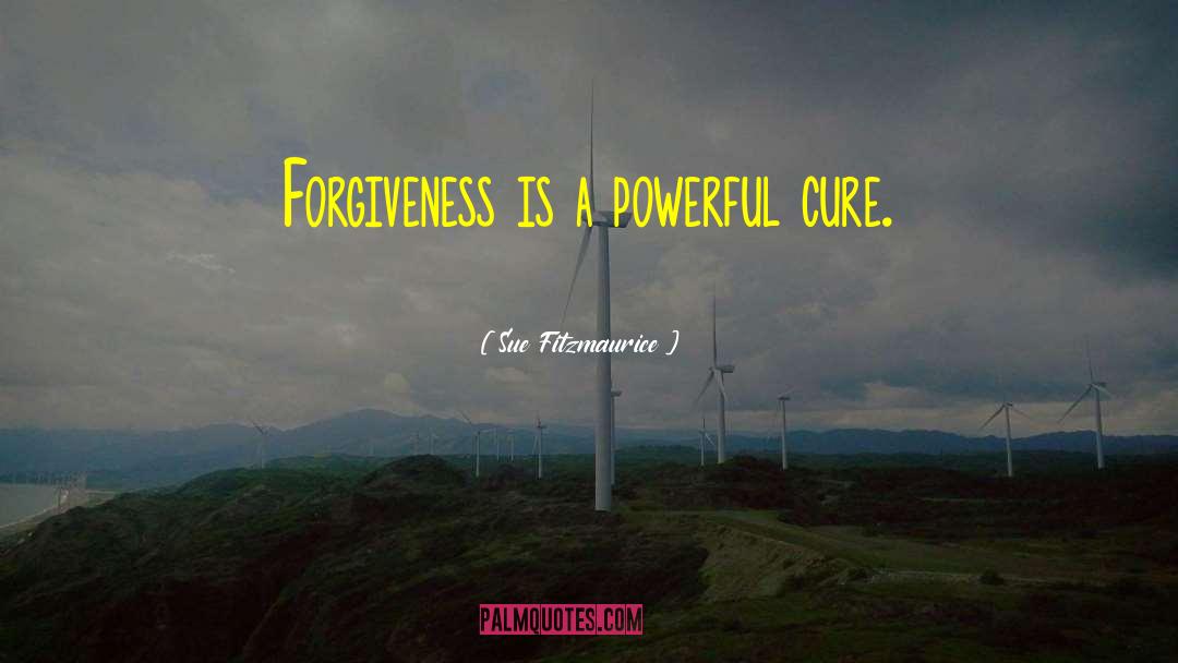 Sue Fitzmaurice Quotes: Forgiveness is a powerful cure.