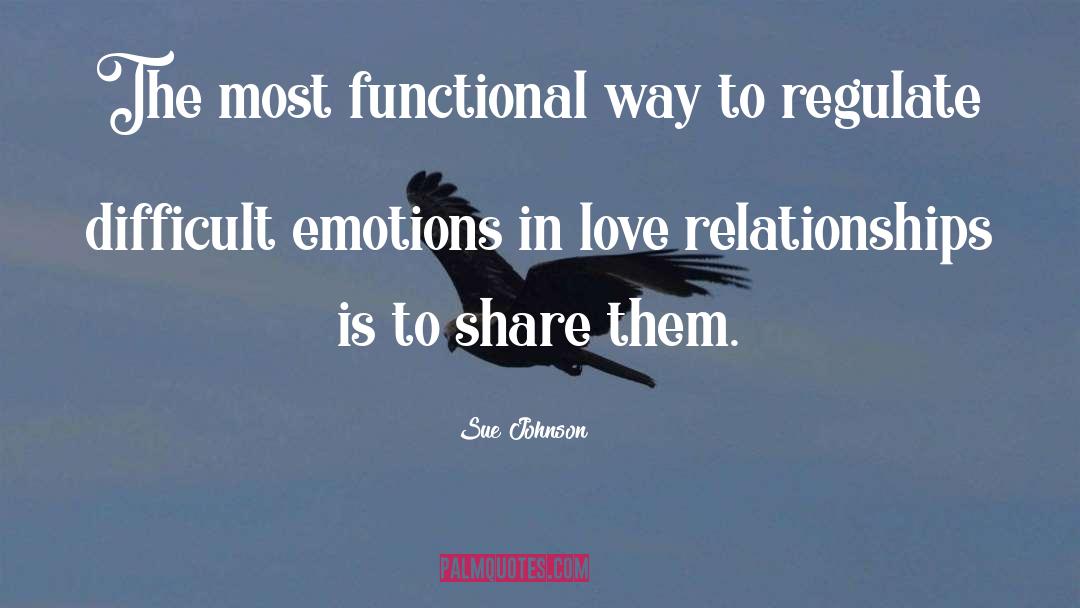 Sue Johnson Quotes: The most functional way to